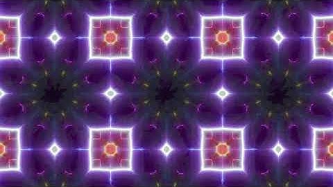 4K Abstract Purple Square VJ Loop Motion Background || Neon Mandala Tunnel VJ Loops || 4K VJ Loops