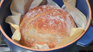 Artisan Bread Recipe | How to Make Artisan Bread in a Dutch Oven | Homemade No Knead Bread