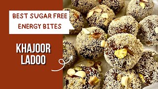 Khajoor Ladoo Recipe | Best Sugar Free Energy Bites | Tarannum Fakih