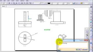 109 CATIA drawing Tutorial  Text, Text with Leader