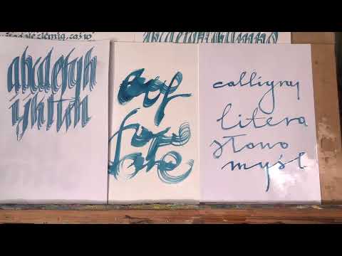 Wideo: Kaligrafia, Liternictwo I Typografia: Sztuka Liternictwa
