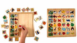 Where Does It Go? Sorting Puzzle For Toddlers Animals, Vehicles, & Fruits