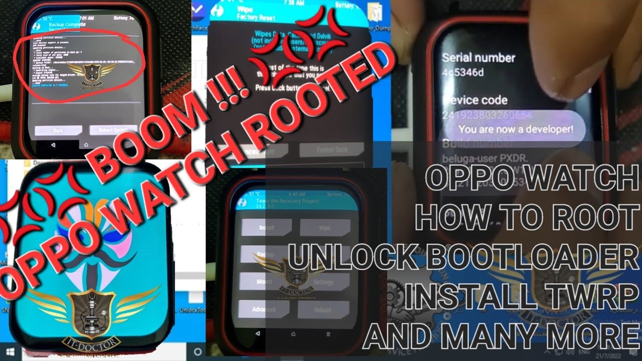 [XDA][DEV] HOW TO ROOT OPPO SMARTWATCH TWRP UNLOCK BOOTLOADER TWRP AND ROOT YouTube