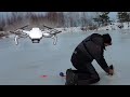 ПРОВЕРЯЮ ЖЕРЛИЦЫ КВАДРАКОПТЕРОМ!!! Перволедье 2023 щука на жерлицы