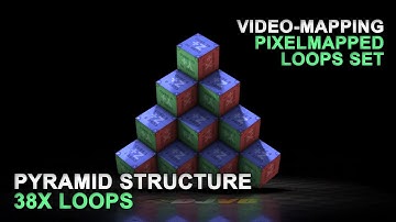 Pyramid Structure Video-Mapping loops by DJVB