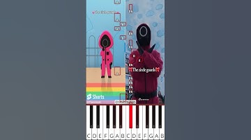 The Circle Guards Were so Cute | Squid Game Comparison (@tieanimation) - Octave Piano Tutorial