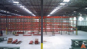 Fast Pallet Rack Installation Captured on Dual Time Lapse Cameras | Apex Companies