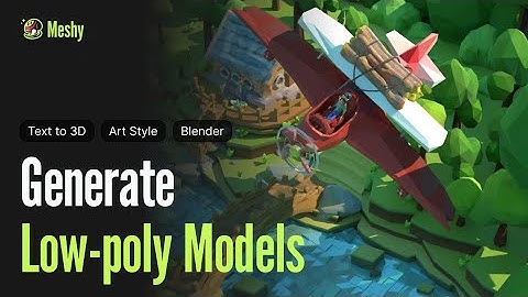 Create a Low-Poly World with Meshy and Blender: Master 3D Animation and Modeling