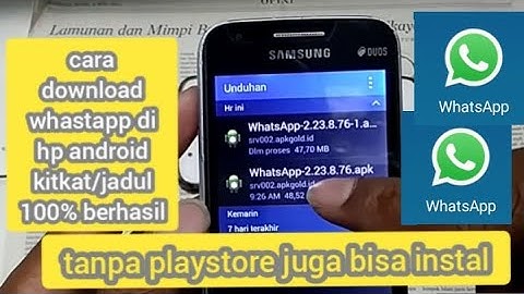 cara download whatsapp di hp jadul versi lama os kitkat ram kecil terbaru lengkap 100% BERHASIL