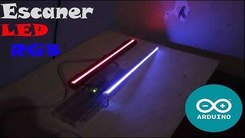 Escáner RGB led controlado por Arduino Nano /scanner RGB arduino