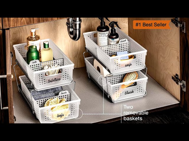 Shop Madesmart's Top-Rated Two-Tier Organizer Baskets on