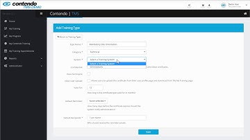 Contendo TMS Tutorials: Part 04 - Creating Training Types and Managing Certificates