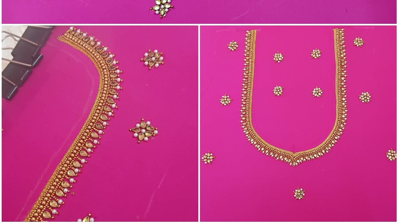 💥Full tutorial making  a trendy stone with bead work design for bigners......💥