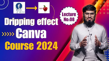 Canva Dripping Effect Tutorial: Create Stunning Designs with Ease | Canvacourse | AdvanceSkills