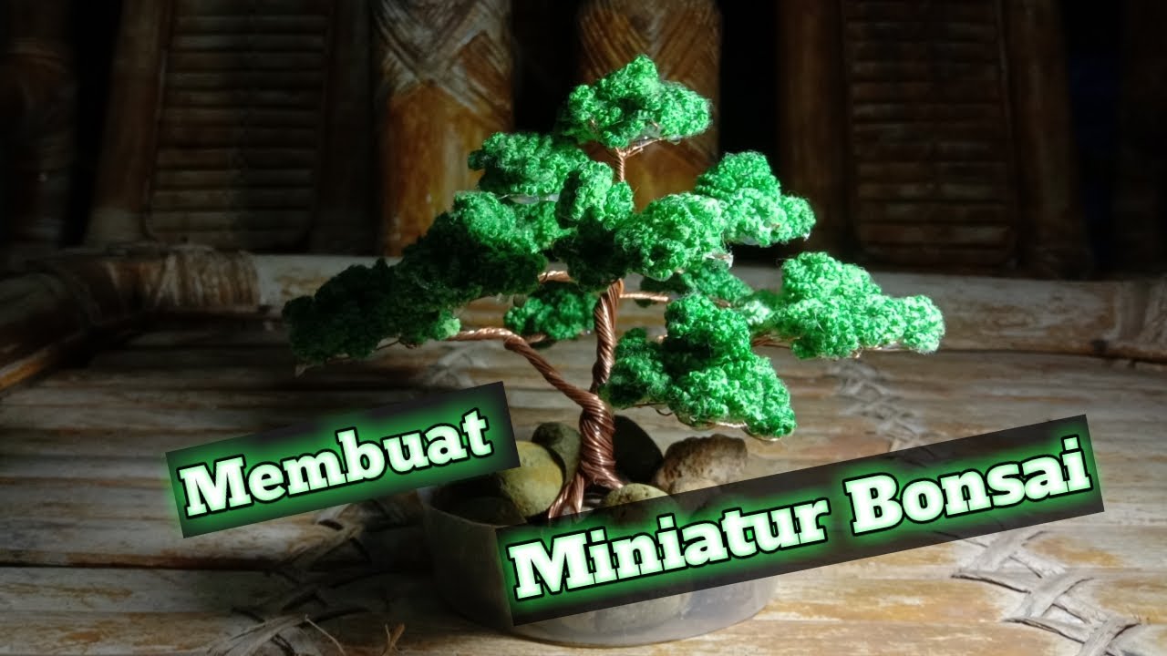  Cara membuat bonsai mini  dari kawat tembaga How to make 