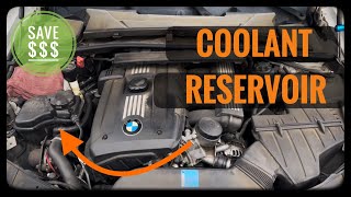 BMW 328i E90 How to replace Coolant reservoir N51/N52K E91 E92 E93 2006 - 2013
