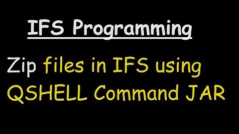 How to create IBM i ZIP files in IFS using Java QSHELL command JAR(Java Archive) on AS400