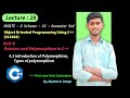 4.3 Introduction to Polymorphism, Types of Polymorphism | MSBTE | K Scheme | Unit 4 OOP |  Easy