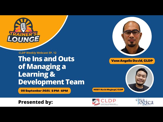 Trainer's Lounge Ep. 12 | Ins and Outs of Managing a Learning & Development Team