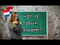 INTRODUCING YOURSELF IN DUTCH  // Dutch for BEGINNERS les 2 (NT2 - A1)