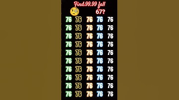 find odd number 67 👈👀🎯🧐 #facts #quiz #gk #puzzle