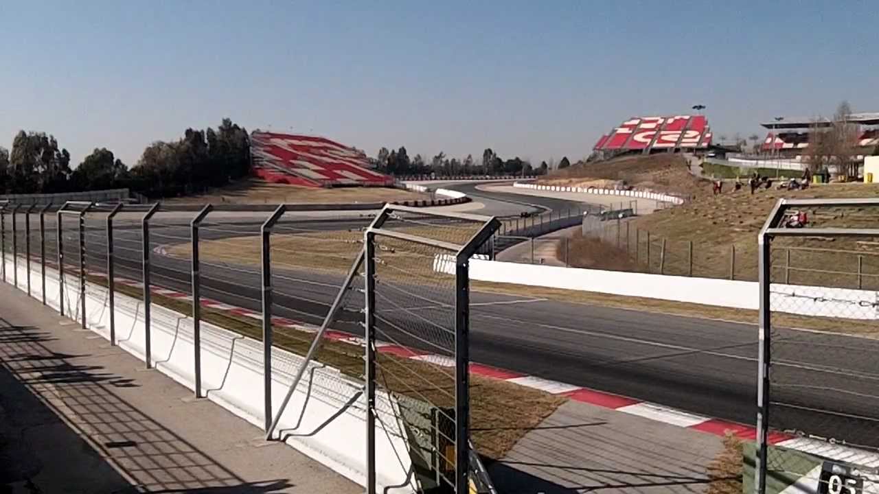 F1 testing 2012 - Barcelona 1 - Elf corner braking point