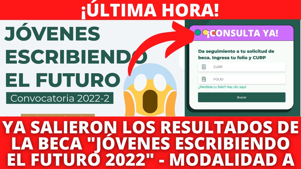 ¡YA SALIERON Los Resultados De La Beca Jóvenes Escribiendo El Futuro 2022 – 2 De La MODALIDAD “A”!