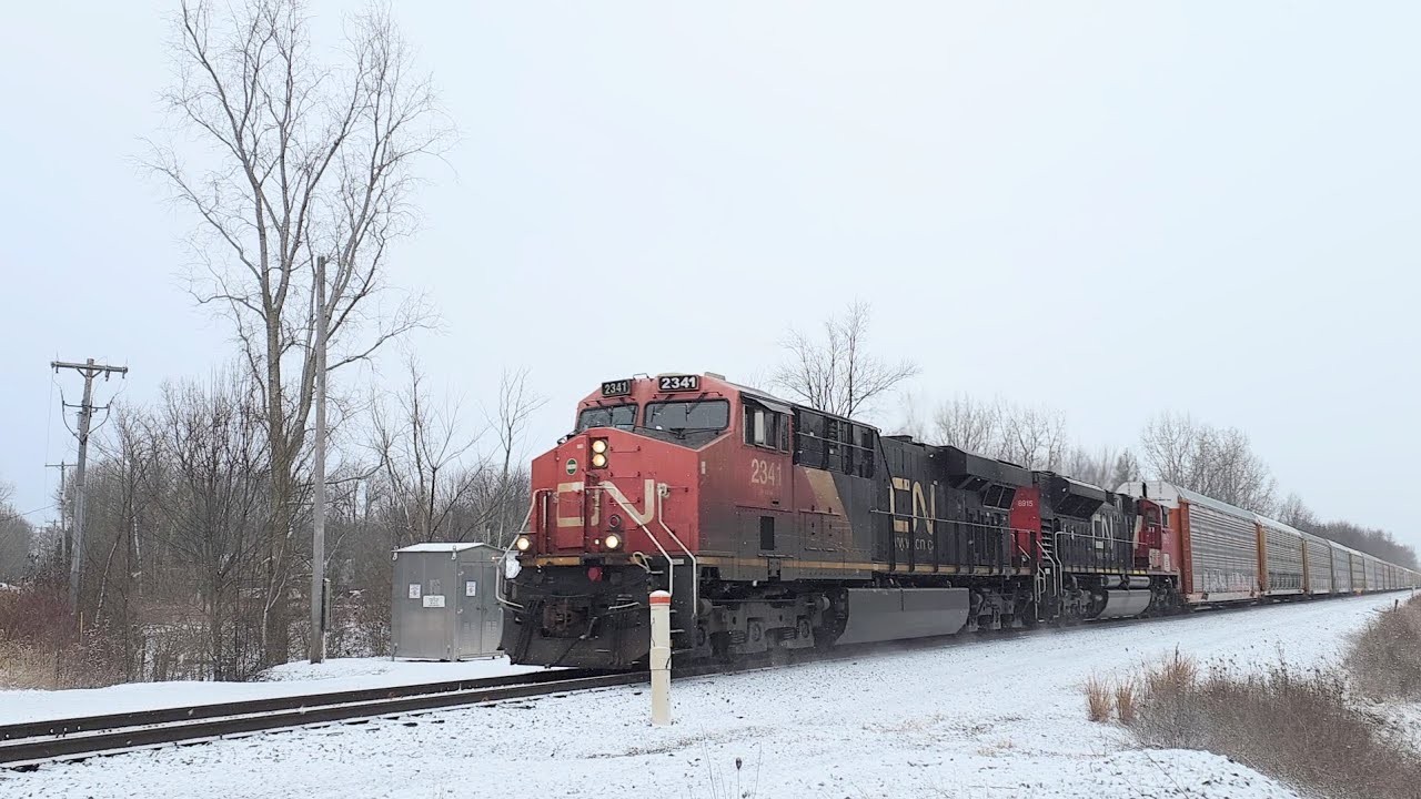 Canadian National  -  Eastbound Rack/Stack Train    14 Jan 26