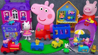 18 Minutes Satisfying With Unboxing Cute Peppa Pig Grandpa Pig Train And Track Set Review Toys