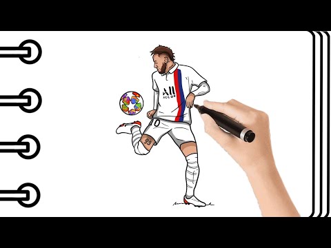 Como Dibujar A NEYMAR Jr How To Draw Neymar Jrs Mapi Art TV 