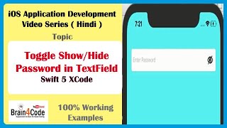 How to Toggle Show/Hide Password with Eye icon in TextField Swift 5 XCode | Hindi | Overlay View
