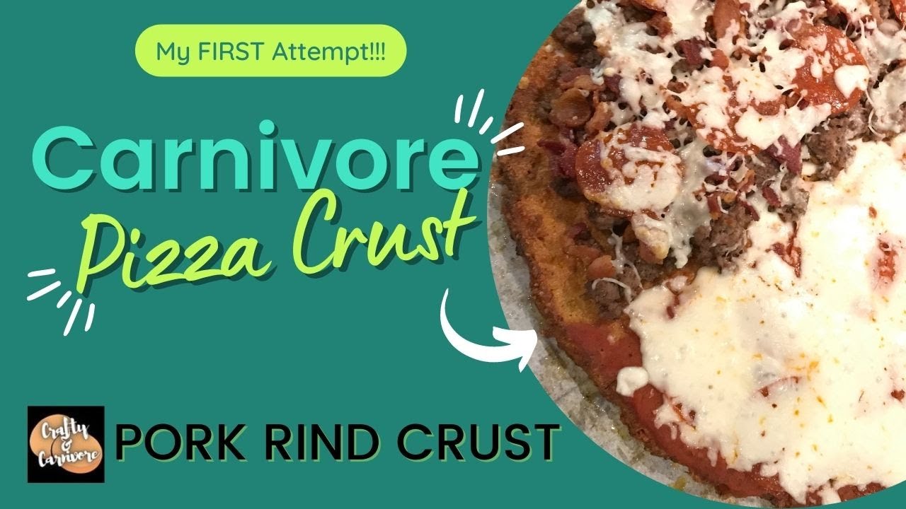 CARNIVORE pizza crust; easiest Pork Rind Pizza Crust carnivorediet 