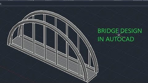Bridge design in AutoCad || How to draw a 3D Bridge in AutoCad