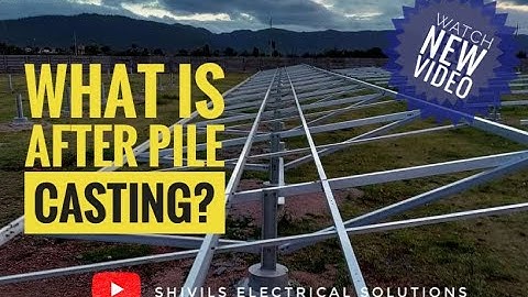 Module Mounting Structure (MMS) Installation in Solar plant