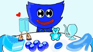 Huggy Wuggy Blue Asmr Mukbang Animation