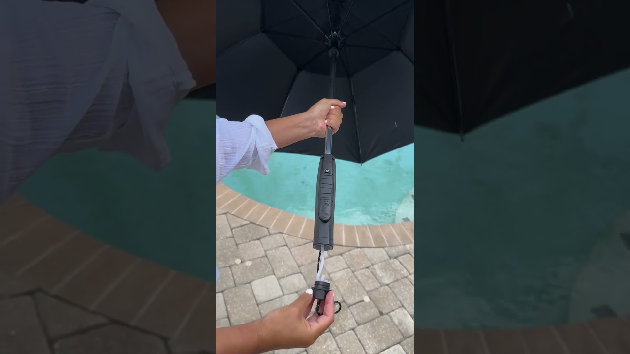 Летние хитрости — зонт с вентилятором для поддержания прохлады этим летом
