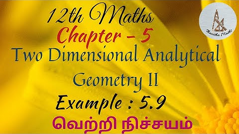 12th Maths, Example : 5.9