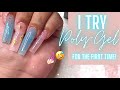 Trying polygel for the first time! | polygel with nail tips | cuticle oil+topcoat |polygel at home