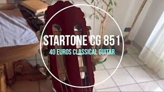Startone CG-851 classical guitar + T-Bone SC-400 : sound test with cheaper musical equipment (TEST)