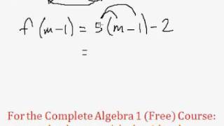 (Algebra 1) Function Notation Question #3