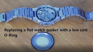 Vervang de Flat Watch-pakking door een O-ring. Een stapsgewijze handleiding om deze waterdicht te...