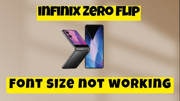 Font setting infinix Zero Flip || How to set font size || Font size not working