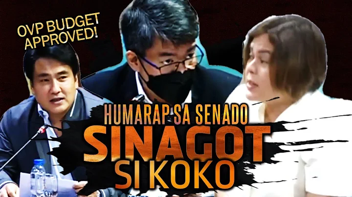 VP Sara Duterte HINARAP si Koko Pimentel APRUBADO ...