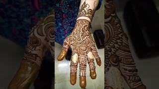 Dubai Style Mehndi Design 2025 💫| Elegant Siders Full Hand Look #Shorts #mehndi #hennadesign
