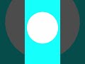 White Triacontapentagon Cyan Background Down To Up #shorts
