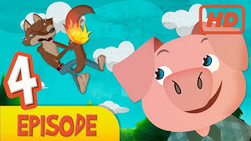 The Three Little Pigs | Fairy Tale Episode 4 | Fun Animated Story for Kids - Clap Clap Kids