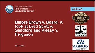 Before Brown v. Board: A look at Dred Scott v. Sandford and Plessy v. Ferguson (Forum Webinar)