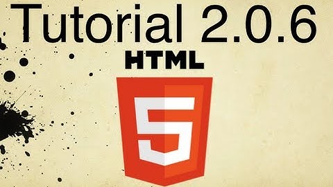 HTML5 Tutorial 2.0.6 | How to Create an Email Link