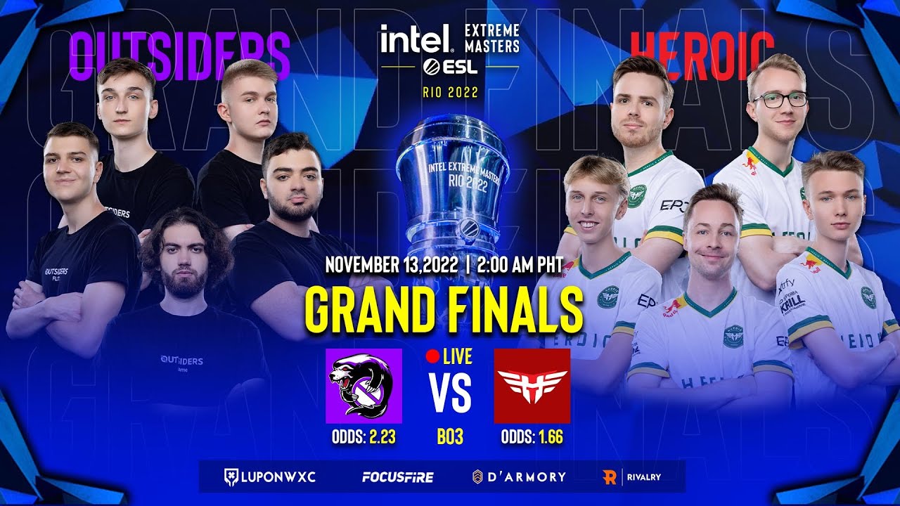 Outsiders vs Heroic BO3 IEM Rio Major 2022 Champions Grand Final ENG/FIL