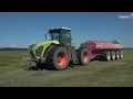 CLAAS XERION Tractor. Manure Handling Applications. / EN-NA